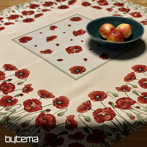 Nappe et foulard tapisserie POPPY