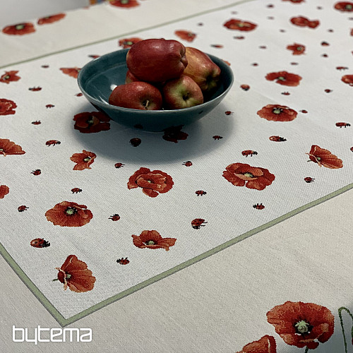 Nappe et foulard tapisserie POPPY