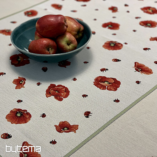 Nappe et foulard tapisserie POPPY