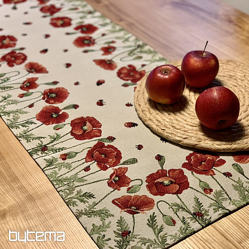Nappe et foulard tapisserie POPPY