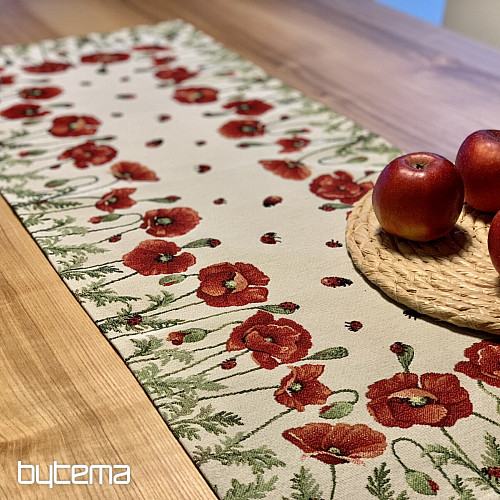 Nappe et foulard tapisserie POPPY