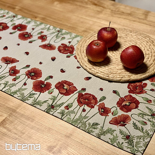 Nappe et foulard tapisserie POPPY