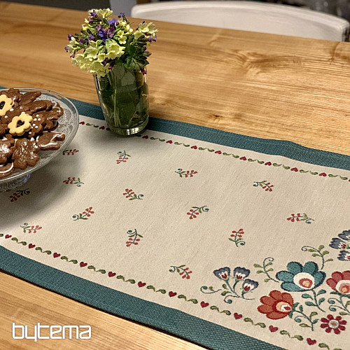 Nappe tapisserie, écharpe FOLKLOR
