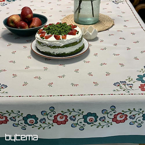 Nappe tapisserie, écharpe FOLKLOR