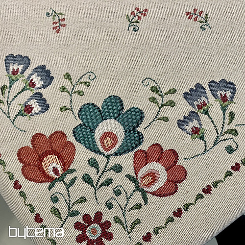 Nappe tapisserie, écharpe FOLKLOR