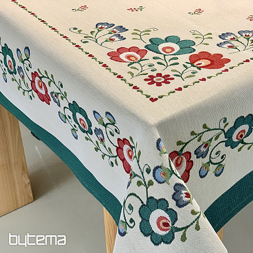 Nappe tapisserie, écharpe FOLKLOR