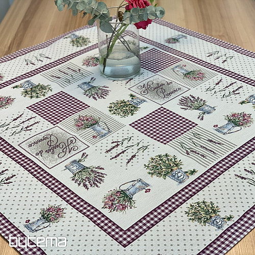 Nappe tapisserie et châle FLEURS DE PROVENCE