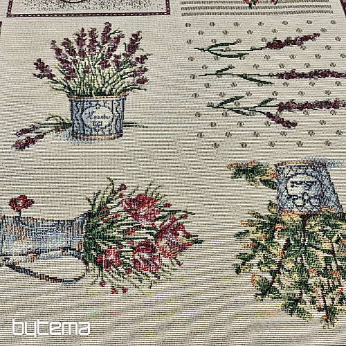 Nappe tapisserie et châle FLEURS DE PROVENCE
