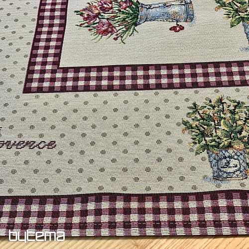 Nappe tapisserie et châle FLEURS DE PROVENCE