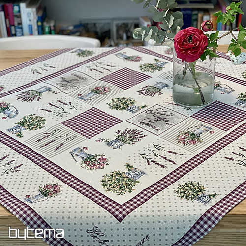 Nappe tapisserie et châle FLEURS DE PROVENCE