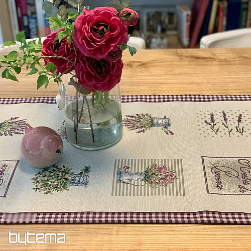 Nappe tapisserie et châle FLEURS DE PROVENCE