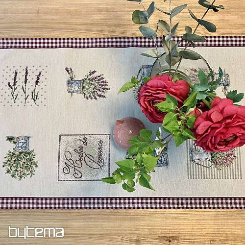 Nappe tapisserie et châle FLEURS DE PROVENCE