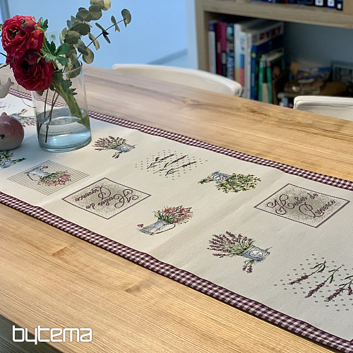 Nappe tapisserie et châle FLEURS DE PROVENCE