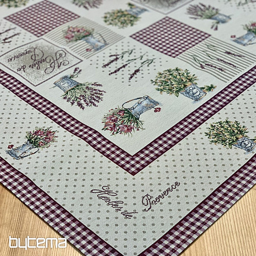 Nappe tapisserie et châle FLEURS DE PROVENCE