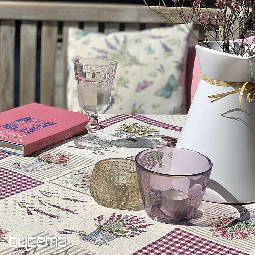 Nappe tapisserie et châle FLEURS DE PROVENCE