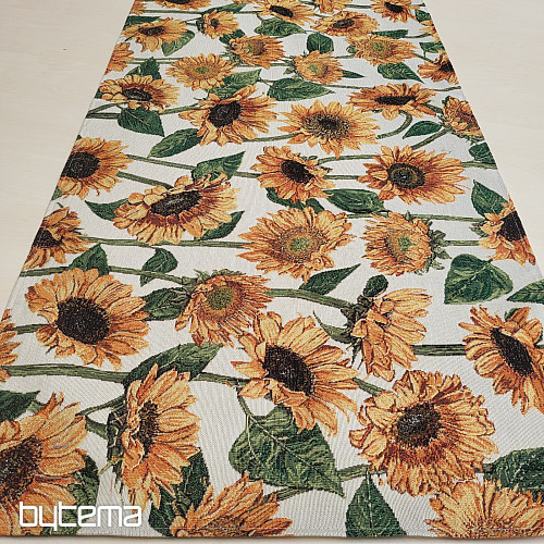 Nappe tapisserie et écharpe TOURNESOL