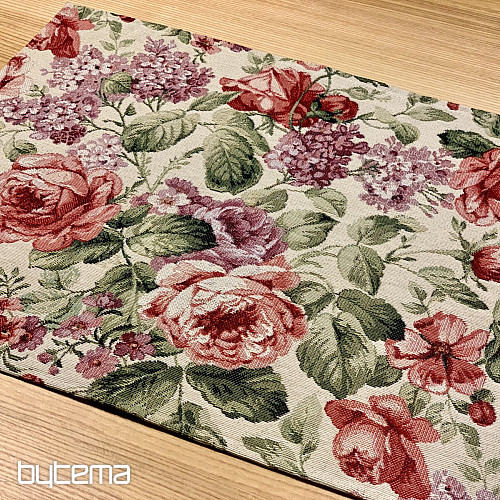 Nappe et foulard en tapisserie VIOLETA