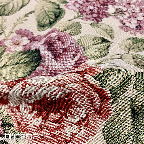 Nappe et foulard en tapisserie VIOLETA