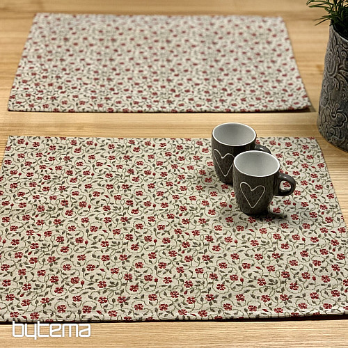 Nappe tapisserie, Foulard fleurs vintage