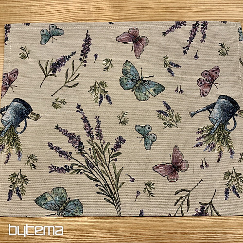 Nappe tapisserie, écharpe Lavande 5