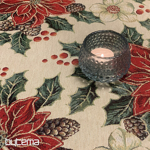 Nappe tapisserie, écharpe NOËL ROSE BARDI