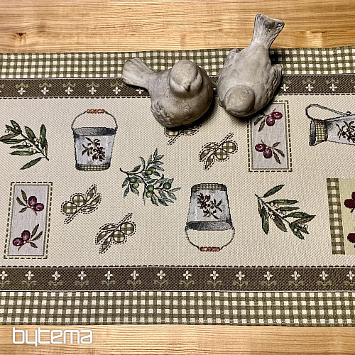 Nappe tapisserie, châle OLIVE