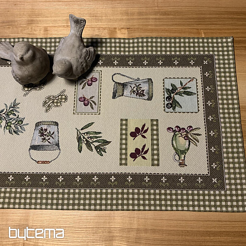 Nappe tapisserie, châle OLIVE