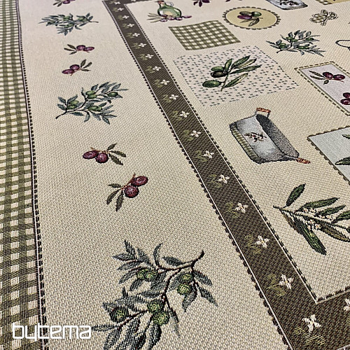 Nappe tapisserie, châle OLIVE
