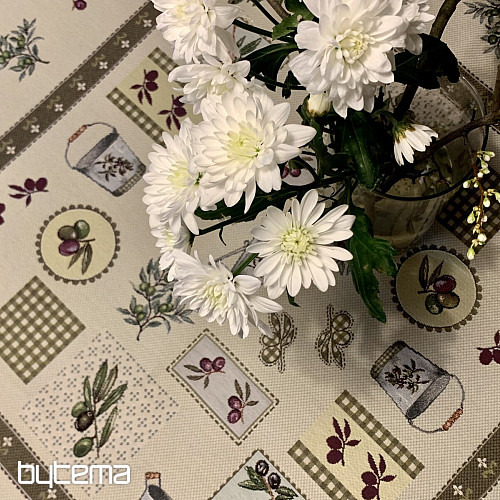 Nappe tapisserie, châle OLIVE