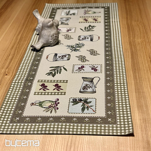 Nappe tapisserie, châle OLIVE