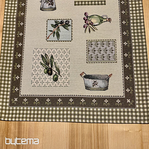 Nappe tapisserie, châle OLIVE