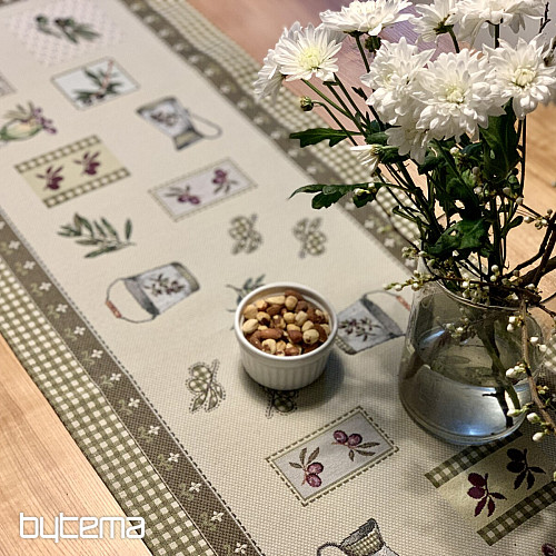 Nappe tapisserie, châle OLIVE