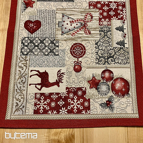 Nappe tapisserie, écharpe JOYEUX NOËL