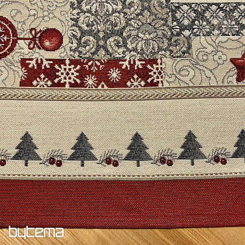 Nappe tapisserie, écharpe JOYEUX NOËL