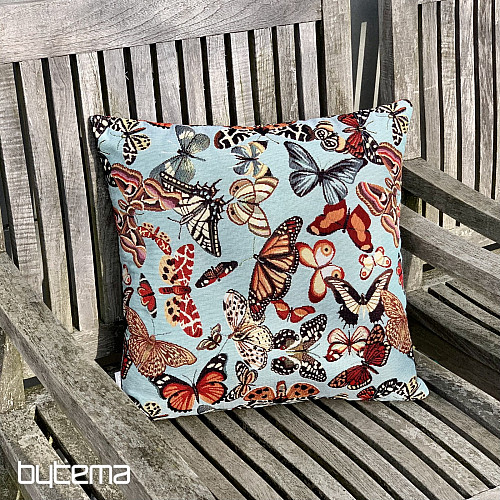 Housse de coussin tapisserie PAPILLONS