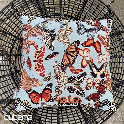 Housse de coussin tapisserie PAPILLONS