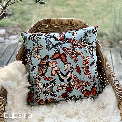 Housse de coussin tapisserie PAPILLONS