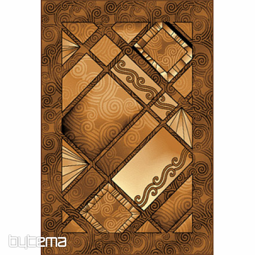 Tapis en pièces HAWAII marron