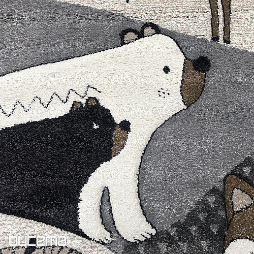 Tapis enfant ANIMAUX DE LA FORÊT DE VEGAS