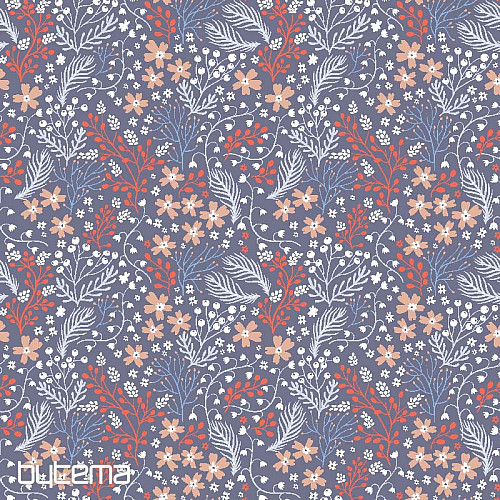 Tissu décoratif BESA fleurs