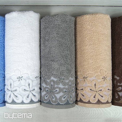 Serviette et drap de bain luxe BELLA blanc