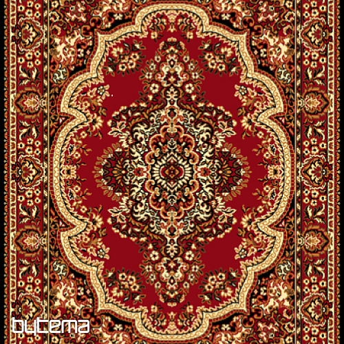 Tapis en pièce SOLID rouge
