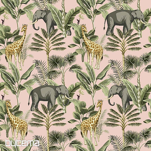 Tissu déco animaux AFRIQUE