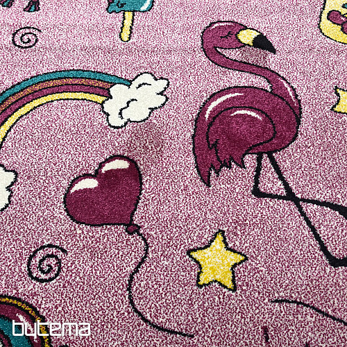 Tapis pièce enfant PLAY FLAMINGO