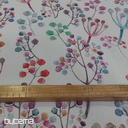 Tissu déco LOUKA lilas