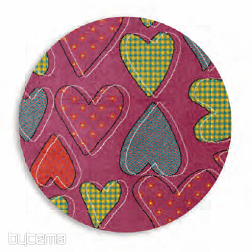 Tapis pièce enfant PLAY coeur