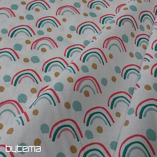 Tissu coton ARC-EN-CIEL