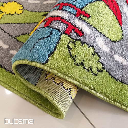 Tapis enfant MONDO Cesty gris