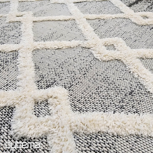 Tapis à cordes DELI 02 gris foncé