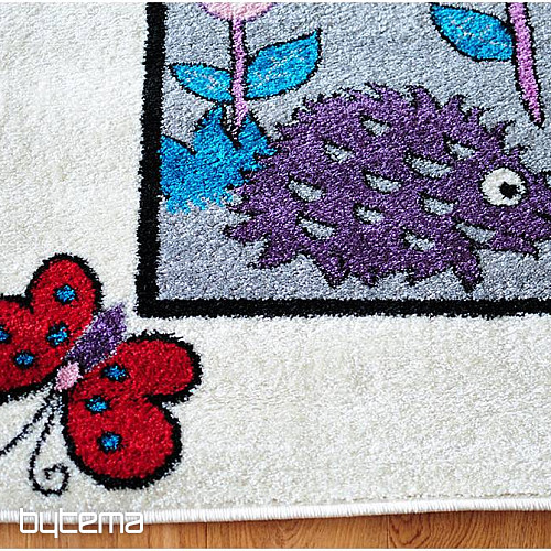 Tapis enfant ANIMAUX crème